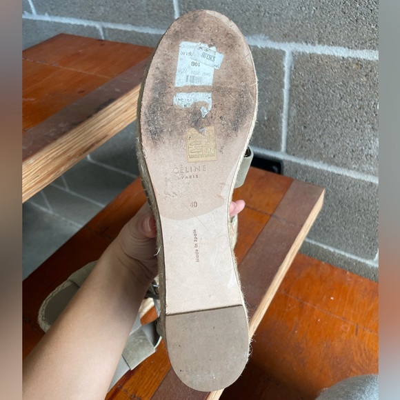 Celine Espadrille Wedge Sandals - Picture 7 of 9